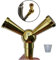 FlyCol Schlauch Adapter | 1 zu 2 Verteiler (Gold)