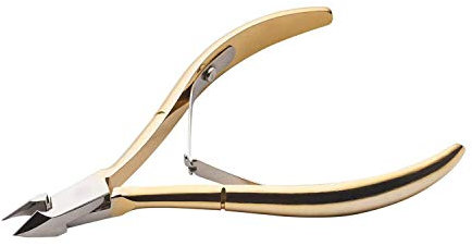 Wohlstand Pince à Cuticules Professionnelle,Coupe-cuticules, ciseaux à cuticules professionnel en acier inoxydable et dissolvant pour peaux mortes et cuticules,Pour de manucure et pédicure
