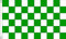 Bandera de cuadros verde y blanco - 100% poliéster con ojales - FlagSuperstore©