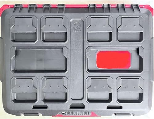 JILINWEI 8 Stück Befestigungsfüße für Milwaukee Packout, Montageplatte, Füße, Adapter, kompatibel mit Milwaukee Packout System, schwarz
