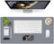 Niviy Desk Mat 80cm x 40cm, Non-Slip PU Leather Desk Pad, Office Desk Protector Mat, Waterproof Desk Writing Pad for Office and Home(Grey)
