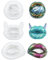 Voyyphixa 3PCS 3D Lips Epoxy Resin Moulds Silicone Jewelry Epoxy Casting Mold DIY Crafts Tool for Handmade Candle, Resin Crafts, Charm Pendant Ornament, Halloween Decoration (Style B)