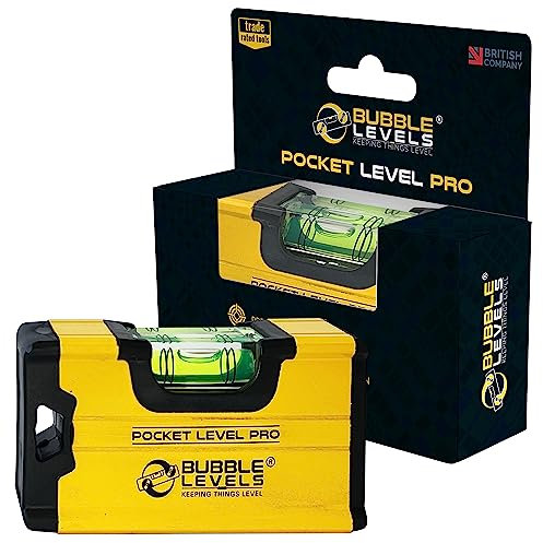 Bubble Levels | Pocket Level Pro | Shockproof Magnetic Mini Spirit Level | DIY Tools