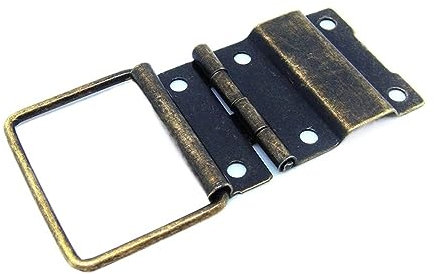 MuziZy 50 Stück 29 * 45 mm antike Möbelscharniere Schmuckschatulle Scharniere Retro Schmuckschatulle Hardware