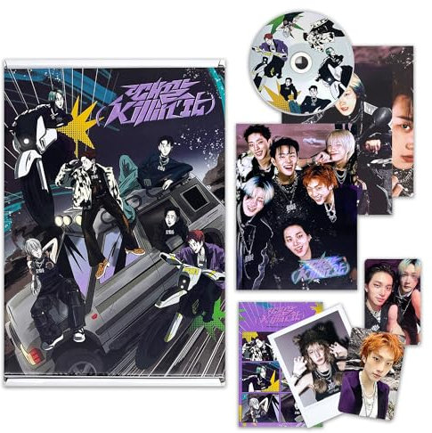 P1Harmony - 1st Album [Killin' It] (Killin' It Ver.) Out Box + Photo Book + CD-R + Thanks to Postcard + Folded poster + Sticker + Polaroid + Unit Photo Card + Selfie Photo Card + 3 Extra Photocards