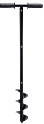 CO-Z 86cm Manual Post Hole Digger, Fence Post Auger for Gardening, Post Hole DiggerTools with 24cm Auger Drill Bit Extension Rods Handle, Post Hole Fence Manual Hand Drill Digger Earth Auger
