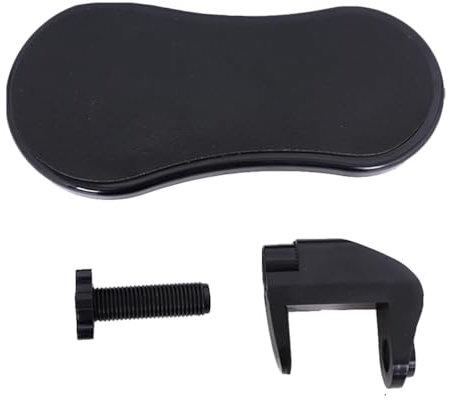 Ergonomic Desk Arm Rest Support - Elbow Wrist Pad for Office & Gaming Desk, Relieves Shoulder & Arm Stress, Black
