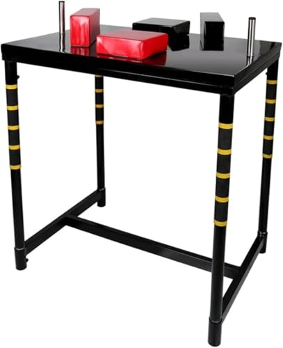 Armdrücktisch mit drehbarem Griff for Oberkörpertraining, Fitnessgeräte, Fitnessstudio, Kampftisch, Profi-Heimbüro Arm Wrestling Table(Schwarz)