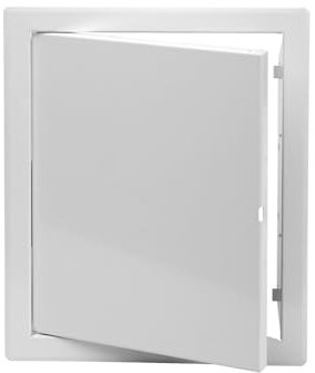 Revisionsklappe aus Metall 60x60 in Weiß - Wartungsklappe hochwertig verarbeitet/pulverbeschichtet - Revisionstür für Trockenbau - Wände und Decken - Einfache Installation