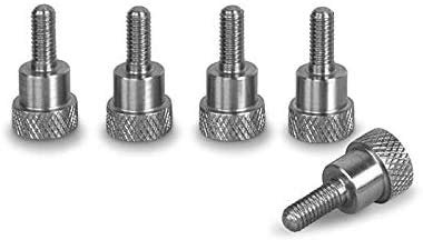 PrecisionGeek – Rändelschrauben M5 x 10 mm aus rostfreiem Edelstahl AISI 303 – ergonomischer Schraubenkopf für werkzeugloses Befestigen – Made in Europe