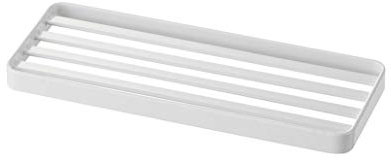 YAMAZAKI soap Dish, Alloy Steel, White, One Size