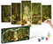 Schipper 609450832 Malen nach Zahlen - Unser Wald - Bilder malen für Erwachsene, inklusive Pinsel und Acrylfarben, 5 Bilder, Meisterklasse Polyptychon, Profi, Edition, 132 x 72 cm