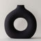 Large Black Vase Black Bedroom Accessories, Tall Black Vase Black Ornaments Black Accessories For Home Livig Room, Black Large Flower Vase Shelf Decor, Black Large Vase For Pampas Grass, 9 Tall