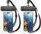 HWeggo Pochette Étanche Smartphone,8.8'' Pochette Téléphone Étanche IPX8 avec Cordon Réglable,Housse Étanche pour iPhone 16 Pro Max//15/14/13/12/11,Samsung S24 Ultra/S23,Huawei(Transparent*2)
