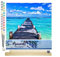 Figured'Art Peinture par Numéro Adulte Ponton sur mer paradisiaque - Activité Manuelle Kit de Loisir Créatif DIY Numéro d'Art Complet - 40x50cm avec châssis en bois à monter