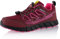 Fusskleidung® Damen Herren Wanderschuhe Softshell Trail Running Trekkingschuhe Rot Pink EU 37