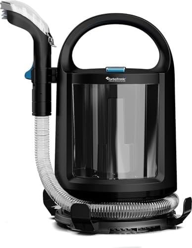TurboTronic Multi Waschsauger, 500W Spot Cleaner mit 1,6l Dual Tank, Nass-Sauger Haustier Notfall Teppich Flecken Reiniger Sprühsauger Schwarz
