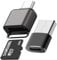 Oblinple Micro SD Kartenleser, USB C Card Reader, Typ C TF Speicherkartenleser, Mini SD auf USB Adapter OTG Kartenlesegerät für PC, Tablet, Laptop, MacBook, Samsung Galaxy Android Handy