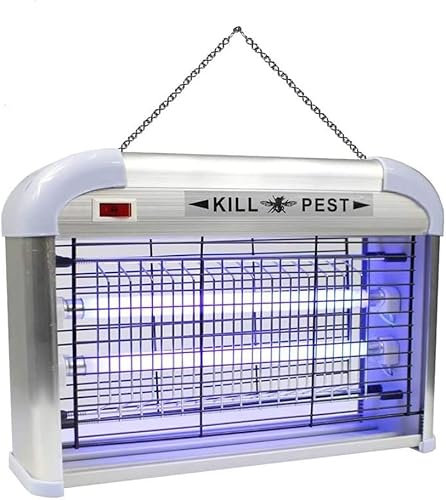 ZANZARIERA NEON ELETTRICA 16 WATT 2 LAMPADE UV LED ANTI ZANZARE MOSCHE