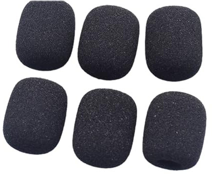 6Packs Headset Microphone Foam Cover Foam Microphone Windscreen Microphone Protector Windscreens Sponge Foam Cover