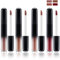 Apooliy 4pcs Matte Lip Gloss,Nicht klebriger, glatter Lippenstift,Lang anhaltender flüssiger Lippenstift in 4 Farben,Wasserfest,Hochpigmentiert,Nude,Braun