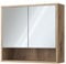 Vicco Armario con Espejo para baño Eliza, Roble Vikingo, 70 x 65 cm con 2 Puertas
