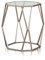 KHG Beistelltisch Couchtisch Spiegelplatte Säulengestell Metall Bronze modern Glamour elegant kompakt platzsparend Wohnzimmer vielseitig