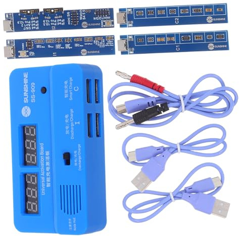 Hemobllo Testeur De Charge pour Téléphones Circuit Imprimé Universel pour Téléphone Testeur De Batterie Portable Outils pour Batterie Mobile Circuit Imprimé pour Batteries