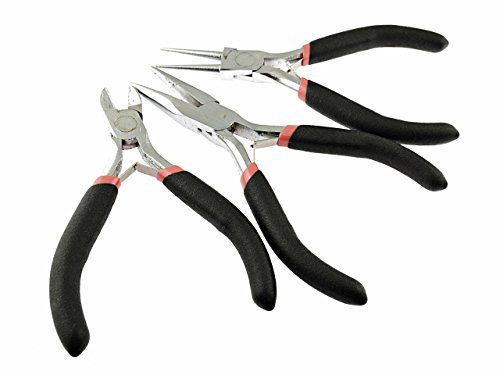 Vintageparts Zangenset, Rundzange, Flachzange und Seitenschneider