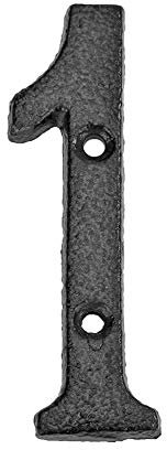 Seawang Metall digitale Zahlen Nummer Gusseisen Hausnummer Straßenname Schild Türschild DIY Cafe Wand Deko (1)