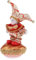 Inzopo 15,2 cm große Pocerlain Triangel Puppe italienische Eros-Figur Clown Modell Spieluhr für Zuhause Ornament Kinder Geschenk – Rotgold, 15,2 cm Rotgold