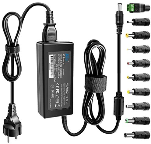 KFD 60W DC12V 5A Universal-Netzteil Ladegerät 12V für Synology NAS Server LED-Streifenlichter LCD-Monitor Laptops PC LCD TFT Radio CWT DOSS SoundBox WD My Cloud EX2 Netzadapter mit 10 AnschlussGröße
