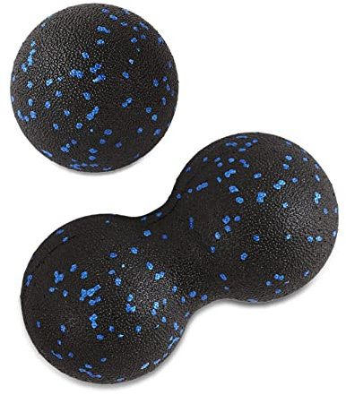 Balle d'automassage, Blackball, Duo Ball Klein Self, Set de balles de massage aux cacahuètes Balle de fascia, balle de crosse Rouleau de musculation pour la colonne vertébrale