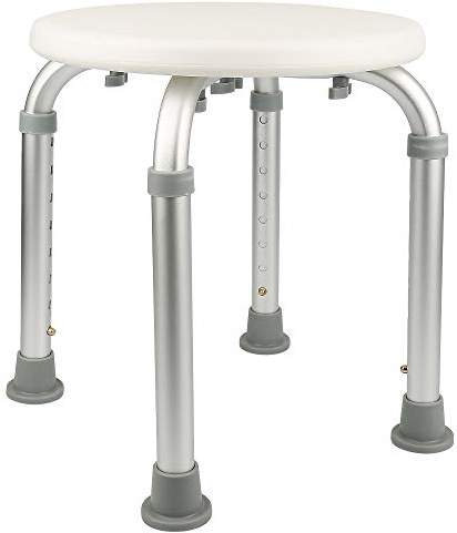Tabouret de Douche + Siège de Douche, pour Personnes âgées et handicapées, Aide à la Toilette (32*32*36-54cm)