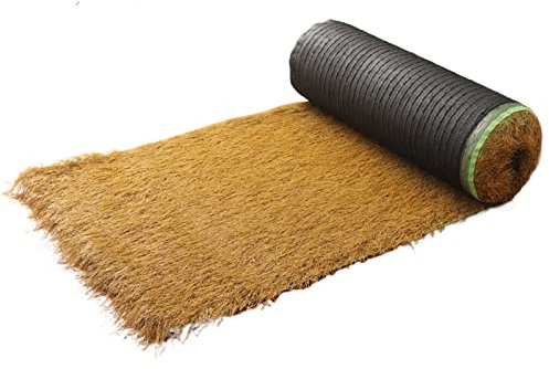 Techo de Paja Rollo Decoración Hawaiana Estera Paja, Teja Granja Paja Artificial Rollos Paja Estilo Mexicano Teja Plástico, Paja Palma Simulado Paja Rollos para Techos Decorativos, Jardín Sombrilla (