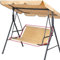 Ersatz-Schaukel Sitzbezug für Hollywoodschaukel, Sitzbezug für Gartenstuhl, für den Außenbereich 2- und 3-Sitzer Beige 127 * 48 * 52cm