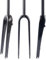 CASOME Forcella per Ghiaia 700c in Fibra di Carbonio per Bici da Strada Forcella Rigida QR 9mm Freno A Disco 1 1/8 ''Tubo Dritto/Conico per Biciclette Leggere Forcella Anteriore(Matte Black,Straight)