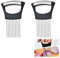 2PCS Onion Slicer, Stainless Onion Holder for Slicing, Onion Holder, Help Fix for Easy Cutting,Cutter Kitchen Gadgets for Cutting Vegetable, Fruit, Potato, Avocados, Meat