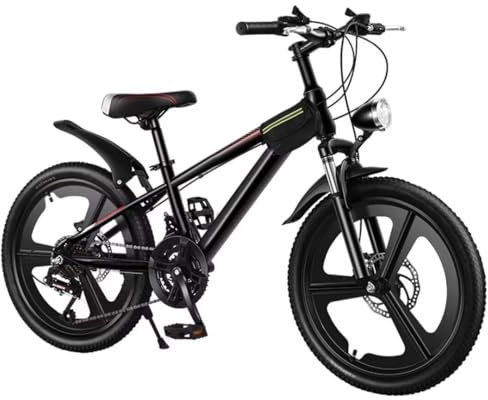 Biciclette ibride a 21 velocità per adolescenti,mountain bike con forcella anteriore ammortizzata,doppi freni a disco,sella regolabile,biciclette cruiser comode con faro anteriore,ruota integrata