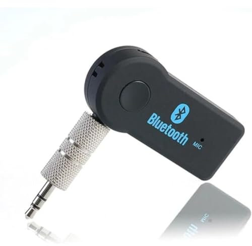 Car Bluetooth 3.5mm AUX Car Adapter, Aux Bluetooth 5.3 Adapter for Car, Mini Bluetooth 5.3 Receiver for Car, Home Stereo/Speaker/Wired Headphones, Handsfree Call, 12-Hour Battery Life