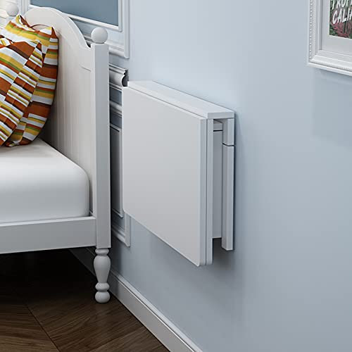 Wall Mounted - Tavolo pieghevole a forma di foglia, per piccoli spazi, laptop e workstation da gioco, 60, 120 cm