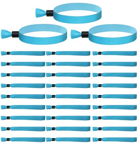 30 Stück Einlassbänder Stoff,Festival Armbänder,Party Armband für Eintritt | VIP Bändchen,Festivalbandchen Armband Verschluss,Event Einlassbändchen,Einmal Stoffarmband Handgelenkband für Veranstaltungen