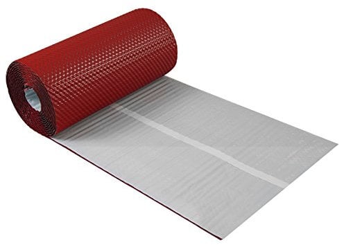 Kaminanschlussband 3D Strukturiertes Aluminium 300 mm x 5 m, 7 Farben Wandanschlussband Dach Kamin Wand Schornstein (Kirsche)
