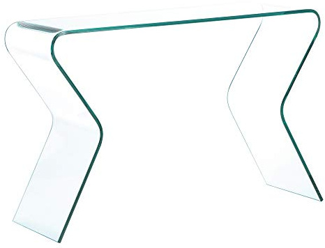 Consolle da salotto in Vetro curvato - Luxury Z-04 - 120 x 82 x 40 cm