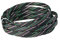 Othmro Gaine tressée extensible en PET pour câbles de télévision, audio, PC - Multicolore - 5 m