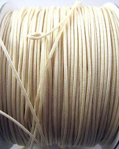 1.2mm x 10 Meters Cream Polyester Roman Blind, Festoon or Curtain Cord