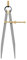 QWORK® Calibro Compasso Interno, Compasso a punte fisse, 200mm, calibri per divisori a molla di precisione per geometria