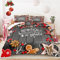 Bedbay Weihnachts-Bettwäsche-Set mit niedlichem Lebkuchenmann und Schneeflocken-Muster für Jungen und Mädchen, Weihnachten, Festival-Bettwäsche, 1 Kissenbezug (Weihnachten, Kingsize)