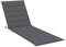 Gecheer Sonnenliege Auflage Liegenauflage Gartenliege Liegestuhl Liege Polster Kissen Auflagen Polsterauflage Stoff Anthrazit 200x70x3 cm