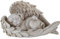 AOTOPYU Katze Hund Engel Haustier Denkmal Grab Marker Tribut Statue, Deko Haustier Gedenken Tier Garten Statue, Polyresin, Gedenkstein Katze/Hund, Hundeengel-Gedenkstatue erinnert (Engel Hund)